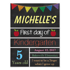 Foto Sinal de Primeiro Dia da Escola, Sinal de Quadro E