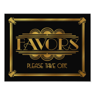 Foto sinal do favor do art deco, sinal wedding,