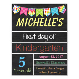 Foto Sinal do Primeiro Dia da Escola, Sinal de Chalkboa