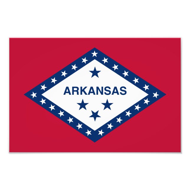 Foto Sinalizador do Estado do Arkansas (Frente)