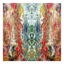 Sinfonia do caos - Paleta de Artista Abstrato Real