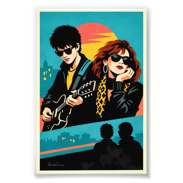 Foto Sing Street Inspired Retro Movie Poster (Frente)