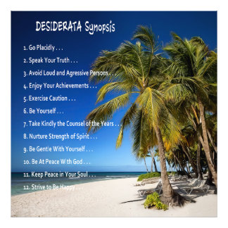 Foto Sinopse DESIDERATA - Saindo sob as palmas