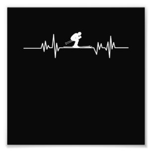 Foto Skier Heartbeat Esqui Snowboard Esportes de invern