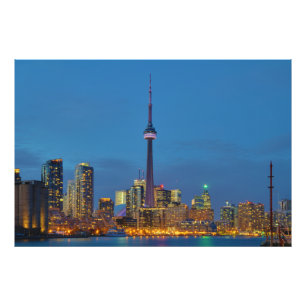 Foto Skyline de Toronto Ontário Canadá na noite