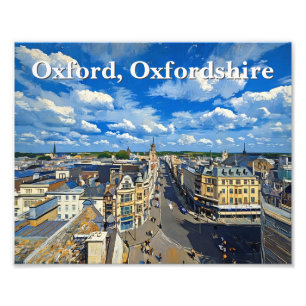 Foto Skyline of Historic Oxford Painting