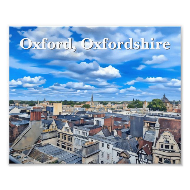 Foto Skyline of Historic Oxford Painting (Frente)