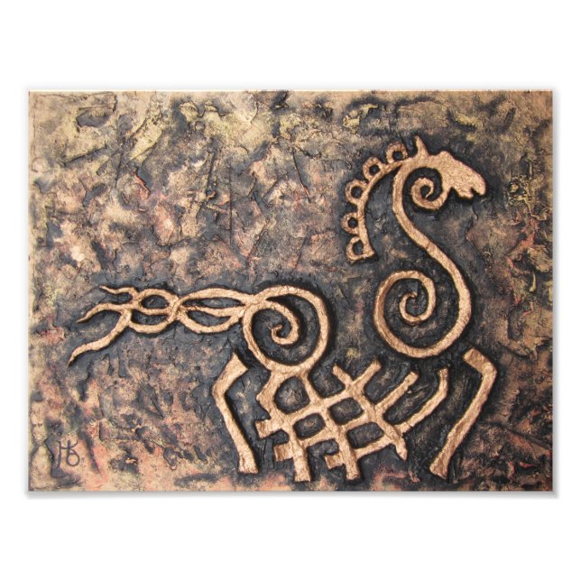 Foto Sleipnir, cavalo de oito patas de Odin (Frente)