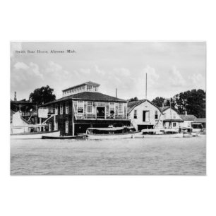 Foto Smith Boat House, Algonac, Michigan Vintage