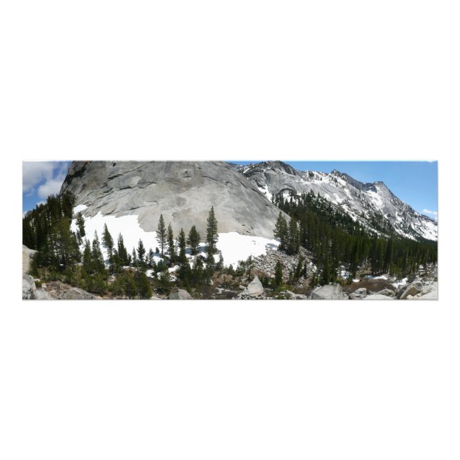 Foto Snowy Granite Domes Panorama em Yosemite (Frente)