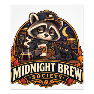 Foto Sociedade do Café Vintagem Midnight Brew Raccoon R