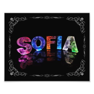 Foto Sófia - a Sófia conhecida em 3D ilumina-se (a