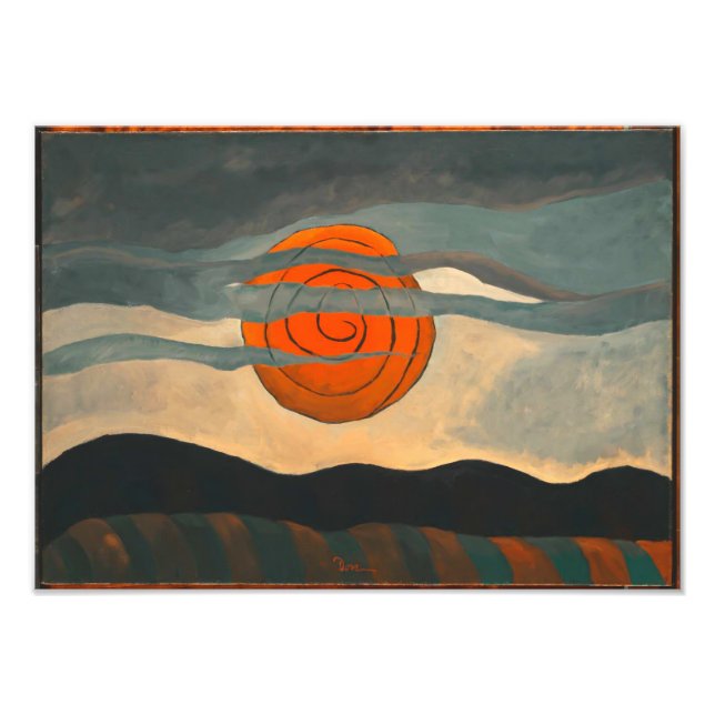 Foto Sol Vermelho | Arthur Dove | (Frente)