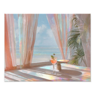 Foto Sonho de Vista do Oceano Coquetel Praia Pastel