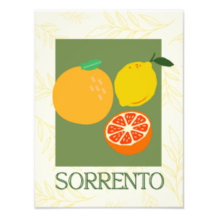 Foto Sorrento Itália Citrus Kitchen Impressão   Retro