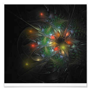 Foto Sotaque de flores de fantasia fractal suave e tenr