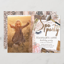 Foto: Spa Birthday Luxury Safari design Convite