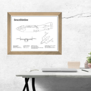 Foto SpaceShipOne - Planos de desenho de plano de avião