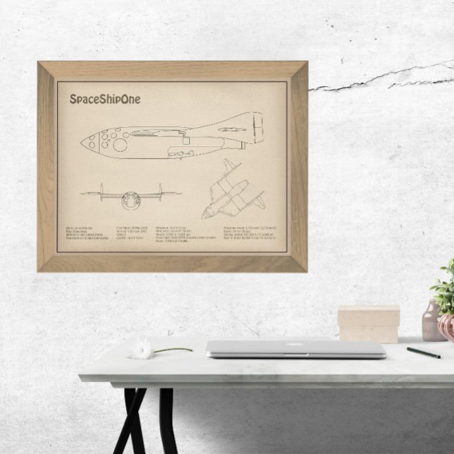 Foto SpaceShipOne - Planos de desenho de plano de avião (Criador carregado)