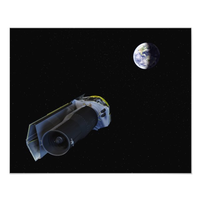 Foto Spitzer aponta sua antena de alto ganho (Frente)