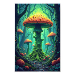Foto Spooky Giant Mushroom