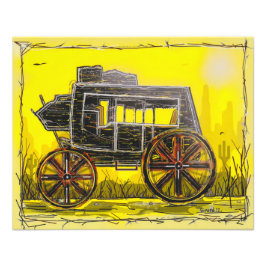 Foto Stagecoach in the Desert
