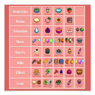 Foto Stardew Character's ama Impressão de Poster de Mes