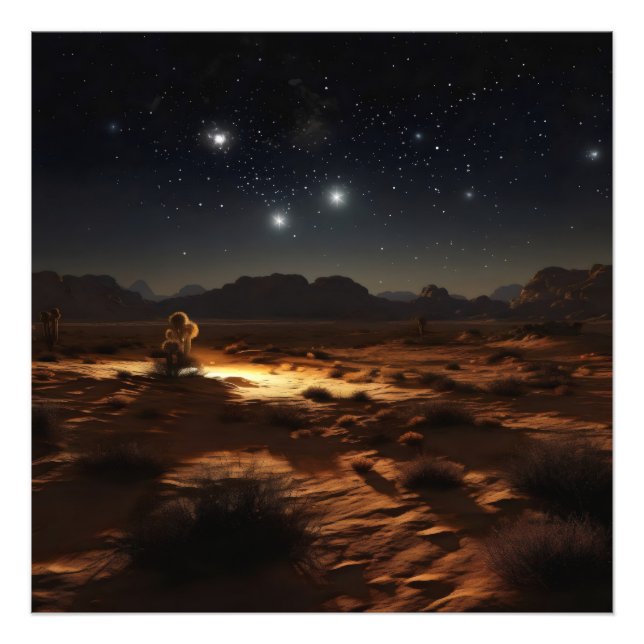 Foto Starry Night Desert (Frente)