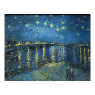 Foto Starry Night Over the Rhone (1888) Vincent van Gog