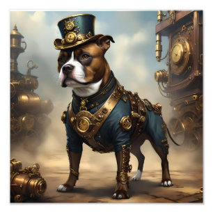 Foto Steampunk Staffordshire Bull Terrier,
