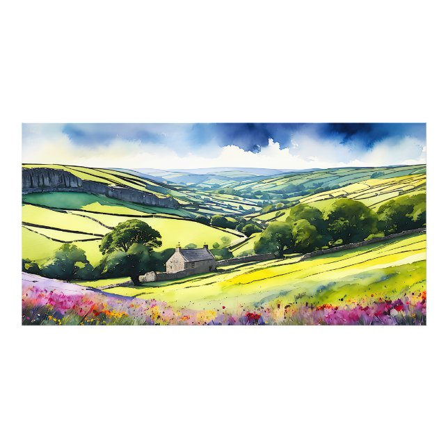 Foto "Stonedale" Wide Landscape Yorkshire Dales Cena (Frente)