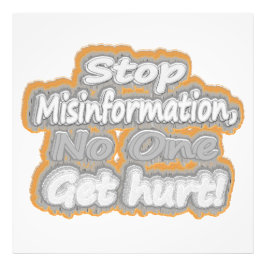 Foto "Stop Misinformation", Design de beleza. Comprar A