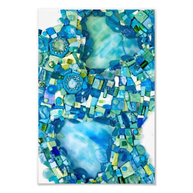 Foto Stream of Life Mixed Media Mosaic (Frente)