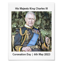 Foto Sua Majestade Rei Charles III Coronação