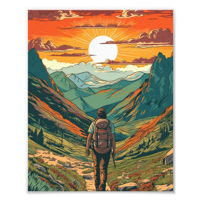 Foto Subindo em Montanha Saudável (Frente)