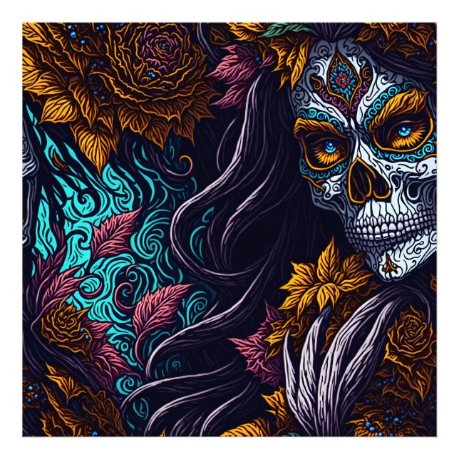 Foto Sugar Skull Catrina (Frente)