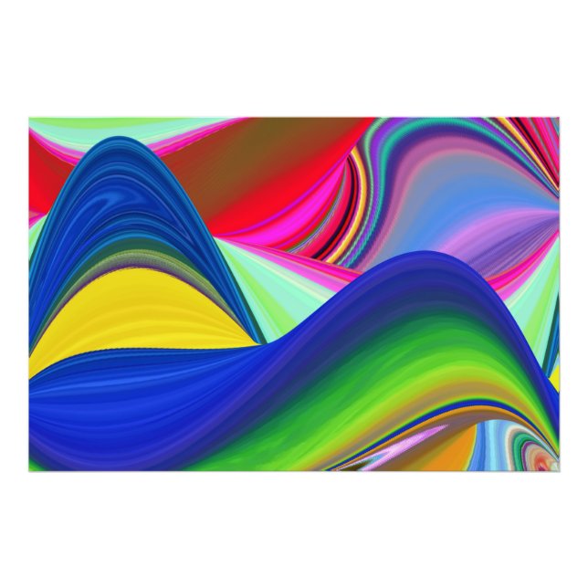 Foto Summerrainbow, Abstrato 3D Rainbowart (Frente)