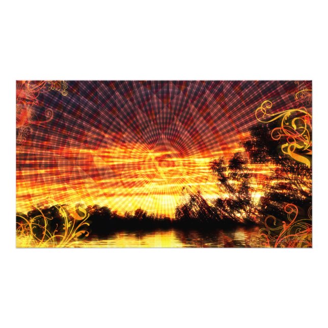Foto Sun Decor Sunset Fantasy Art Photo (Frente)