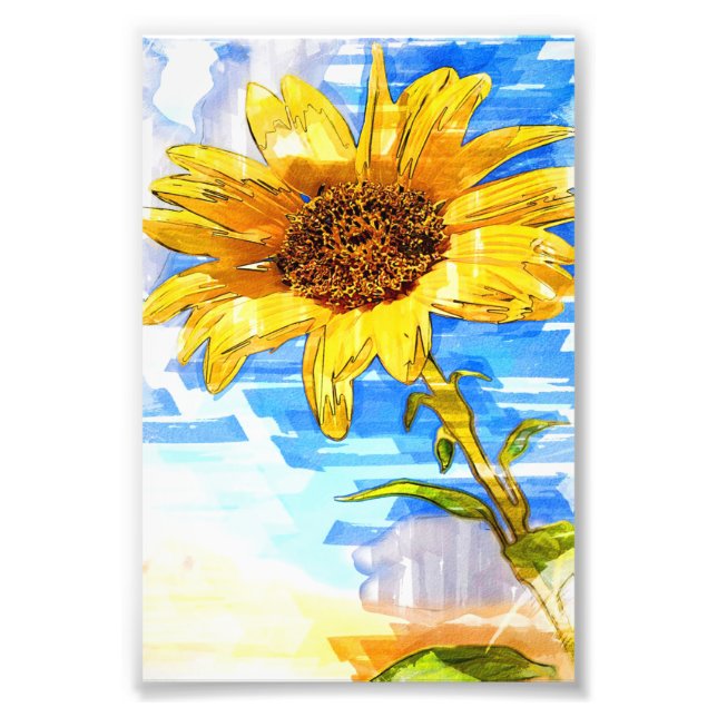 Foto Sunflower Single Marker- Cute Sunflower Lover Gift (Frente)