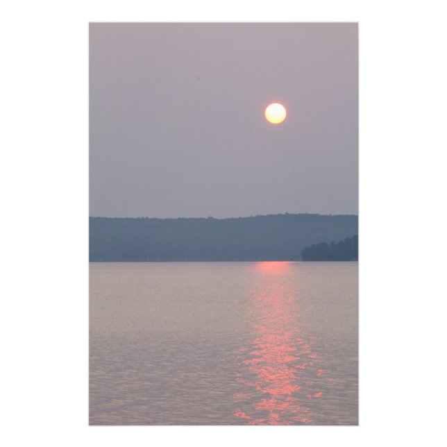 Foto Sunrise no Elk Lake, Michigan (Frente)
