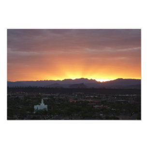 Foto Sunrise sobre Ruas. George Utah Landscape