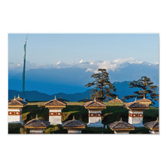 Foto Sunset on Dochula Pass - Butão, Himalaya (Frente)