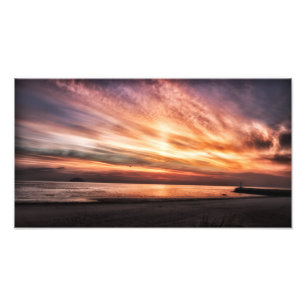 Foto Sunset over Girvan Beach, Ayrshire Scotland