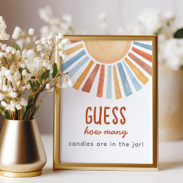 Foto Sunshine Baby Shower Guessing Game Sign