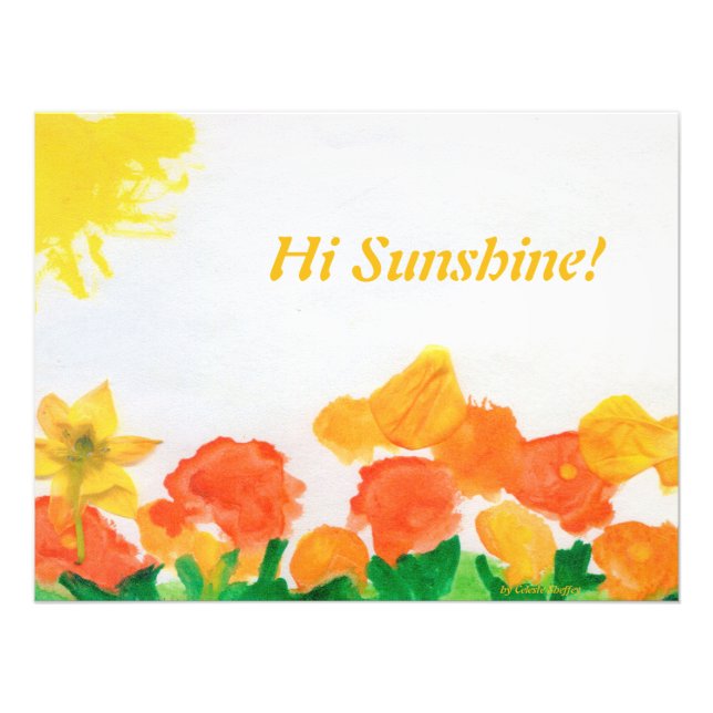 Foto Sunshine Floral Watercolor (Frente)