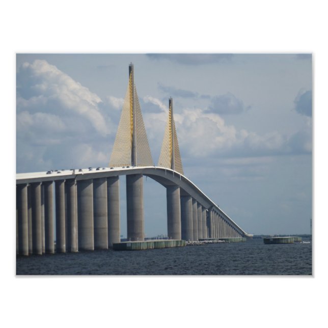 Foto Sunshine Skyway Bridge Florida Photo Impressão 1 (Frente)