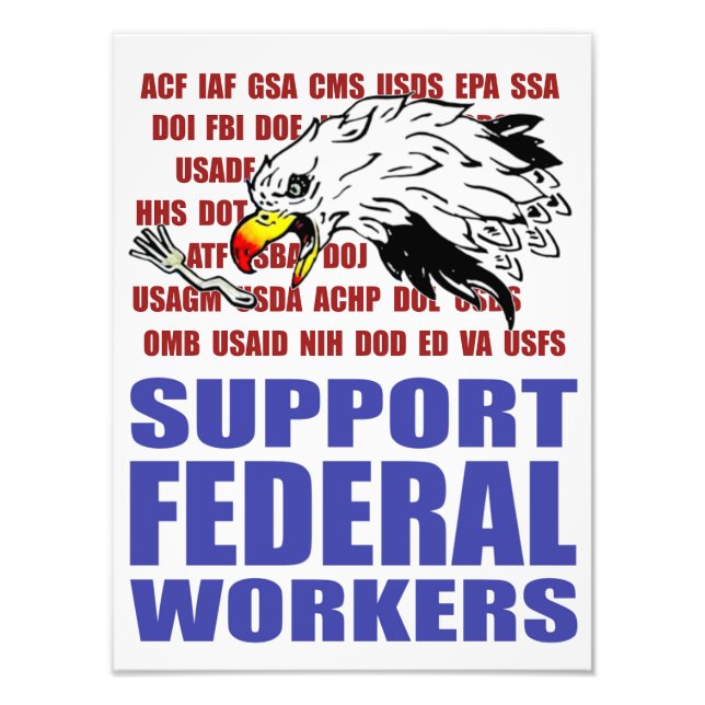 Foto Support Federal Workers Eagle (Frente)