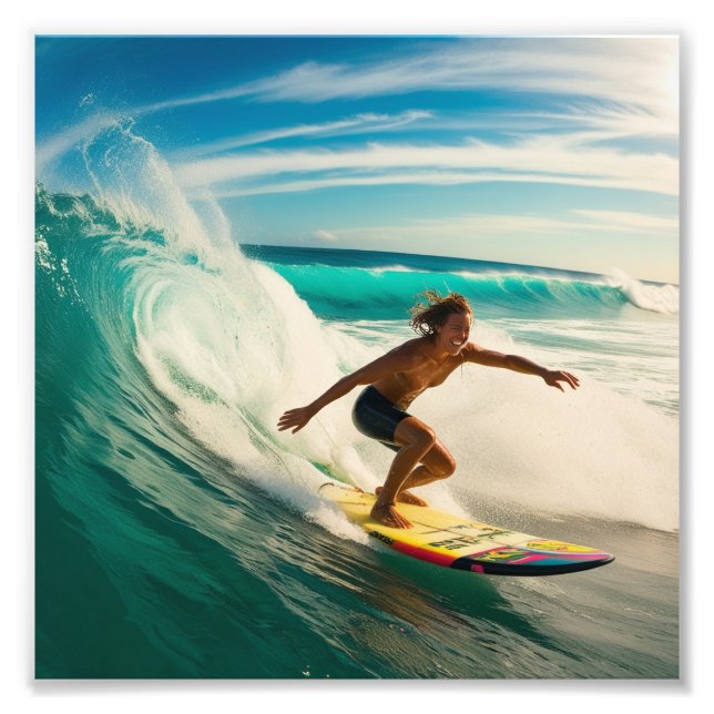 Foto Surfar num mar americano (Frente)
