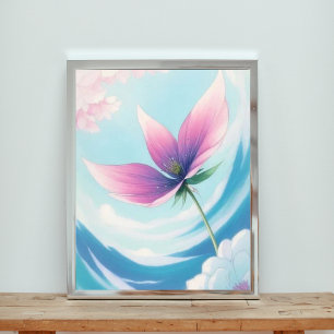 Foto Surreal Bloom: Flor Leva Voo