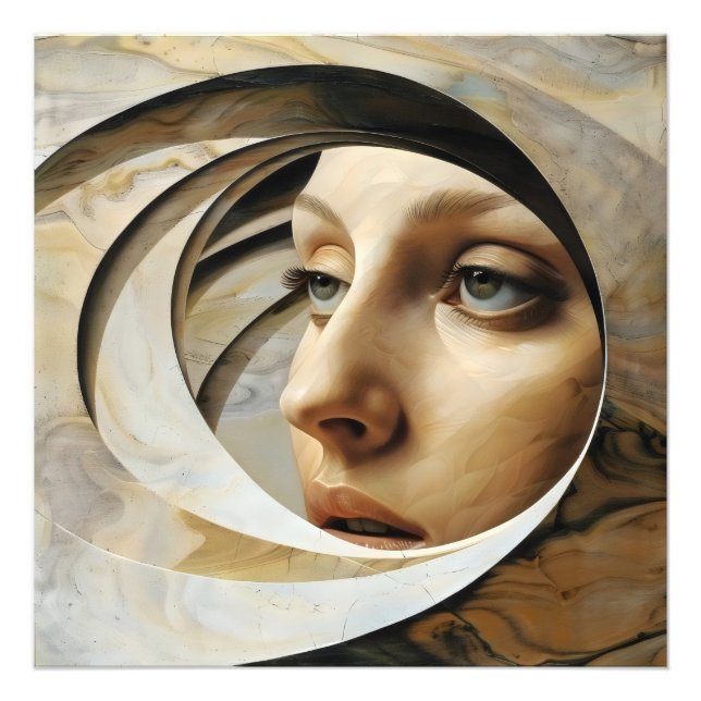Foto Surrealismo de Mulher Abstrata (Frente)